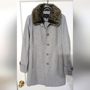 Banana Republic gray pea coat
